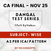 CA Final - 1 Full Syllabus Test Series | By Ym Concepts